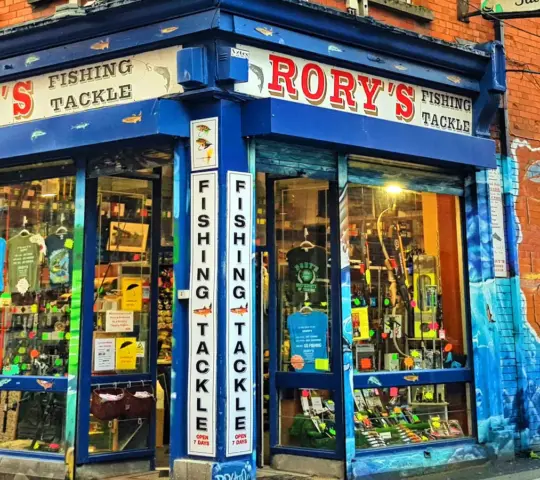 Rory’s Fishing Tackle Store. Dublin.